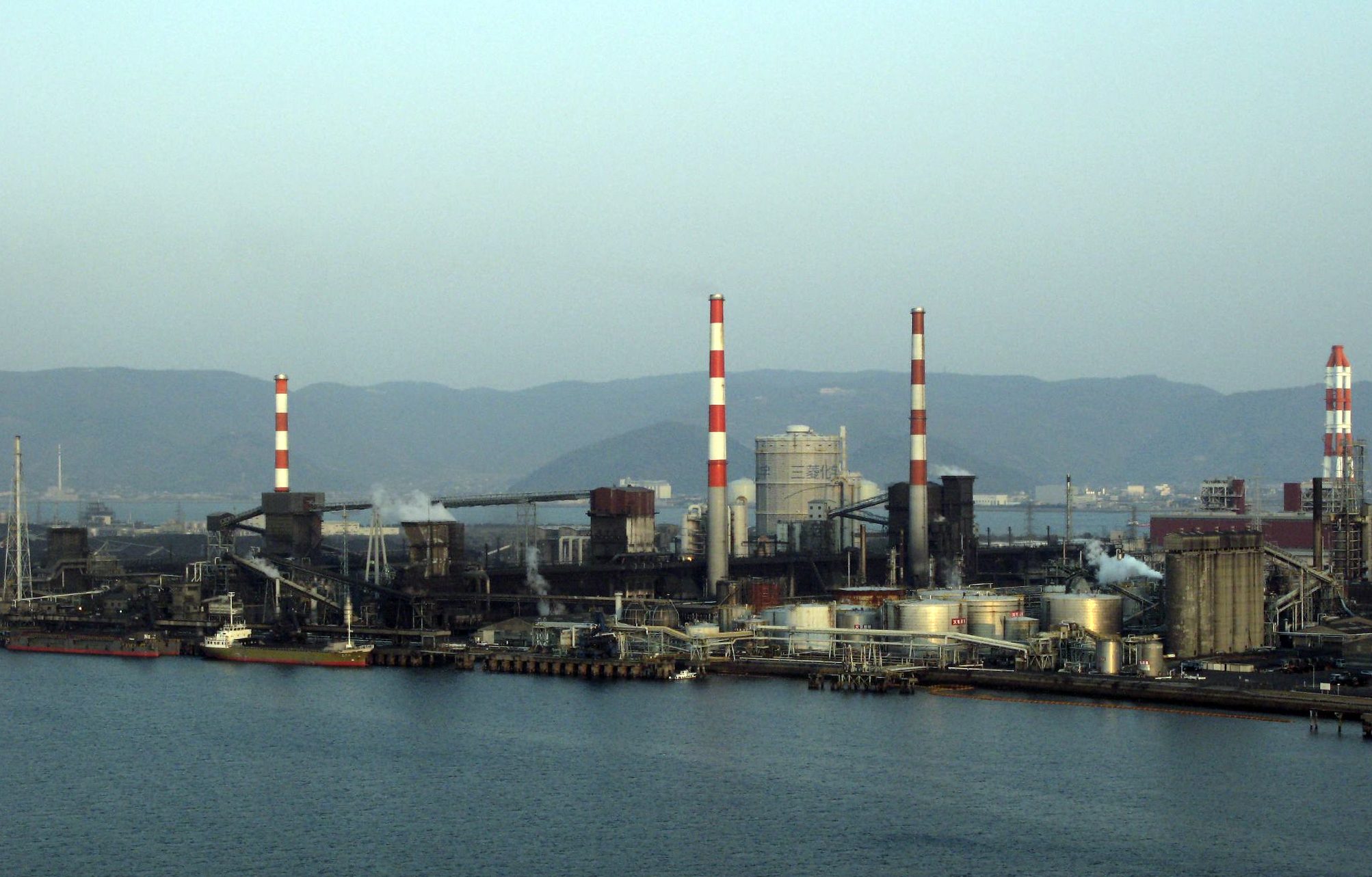 A Japanese petrochemical complex — the class of facility where naphtha-derived supply chains begin and fracture
